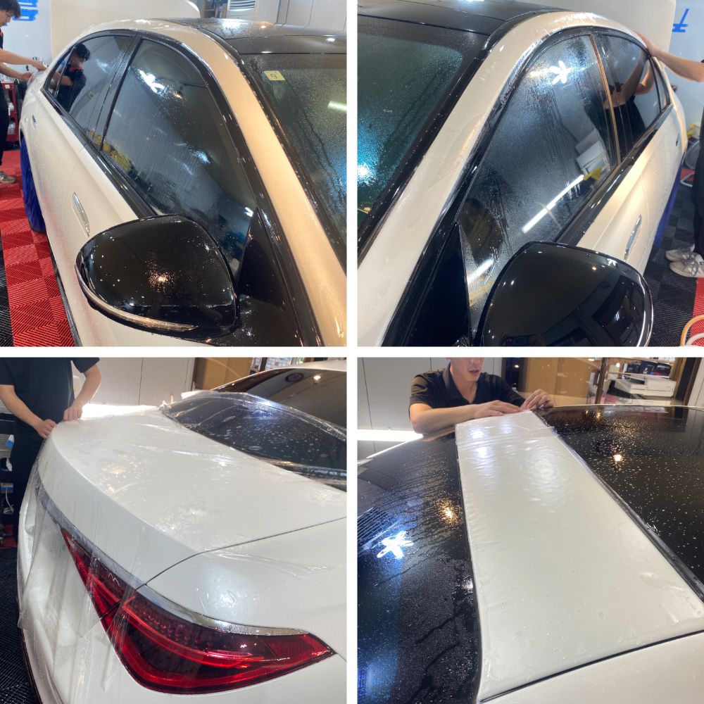 ベンツ・S63・ボディフル・マット塗装保護・プロテクションフィルム施工！！！