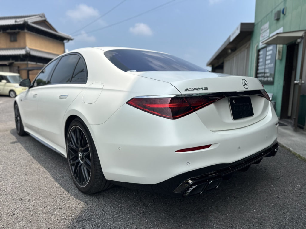 ベンツ・S63・ボディフル・マット塗装保護・プロテクションフィルム施工！！！