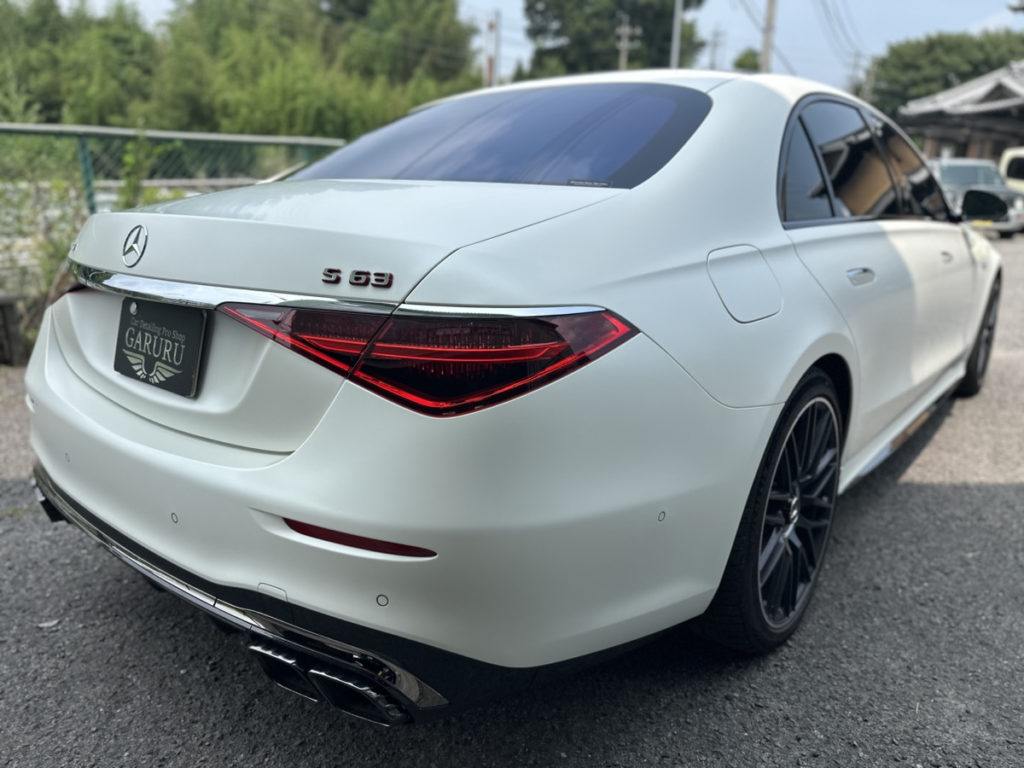 ベンツ・S63・ボディフル・マット塗装保護・プロテクションフィルム施工！！！