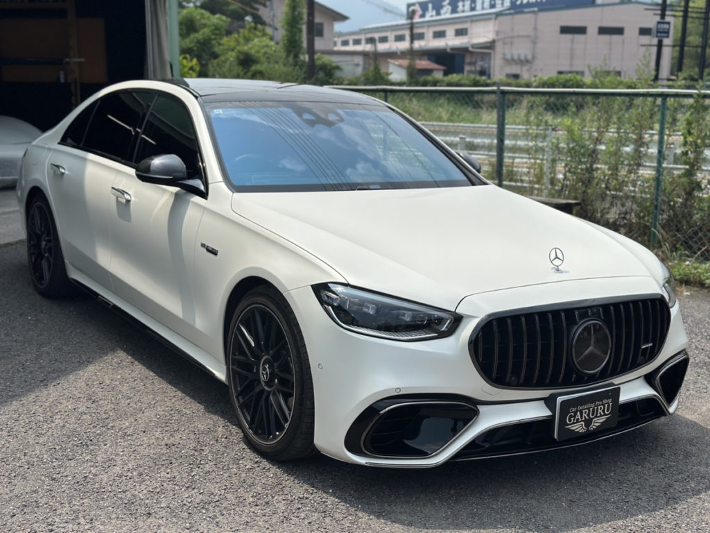 ベンツ・S63・ボディフル・マット塗装保護・プロテクションフィルム施工！！！