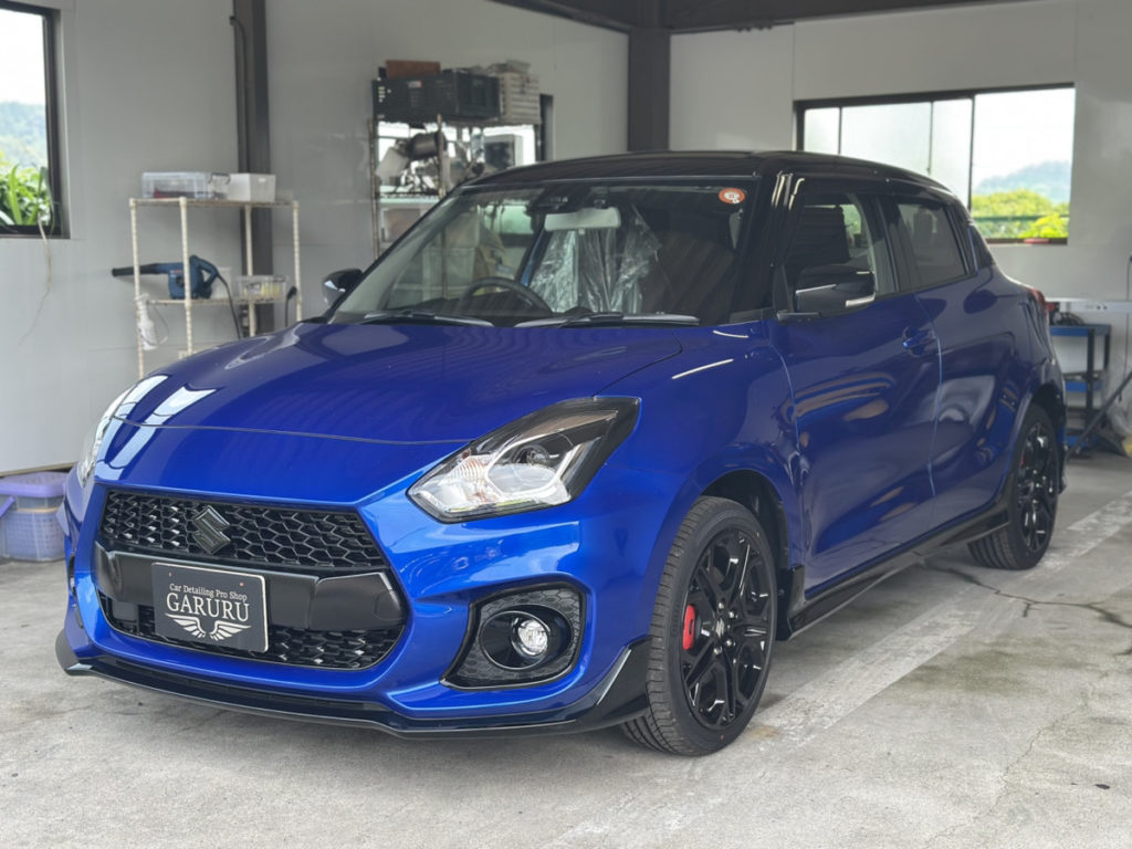 スズキ・スイフトZC33s・ファイナルエディション・セラミックプロイオン2レイヤ-トップコート施工・[KAVACA・ION」フロントセットプロテクションフィルム施工!!!