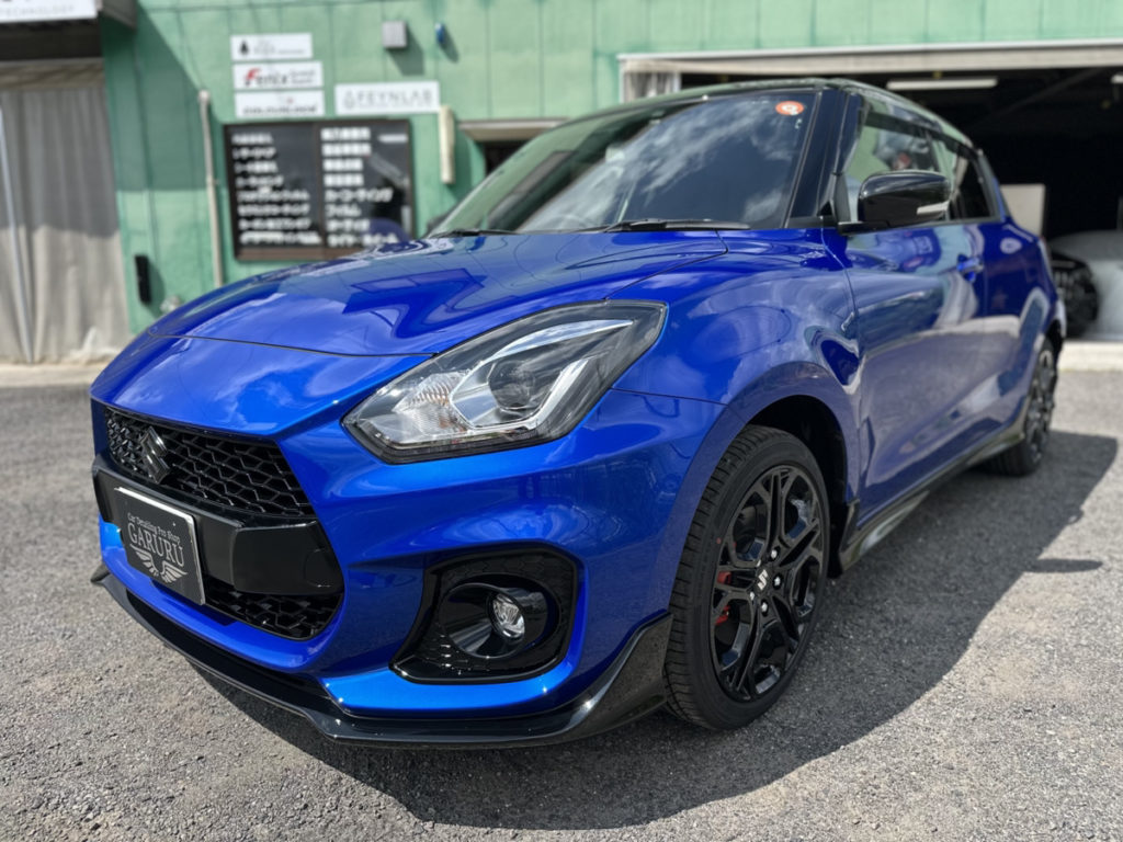 スズキ・スイフトZC33s・ファイナルエディション・セラミックプロイオン2レイヤ-トップコート施工・[KAVACA・ION」フロントセットプロテクションフィルム施工!!!