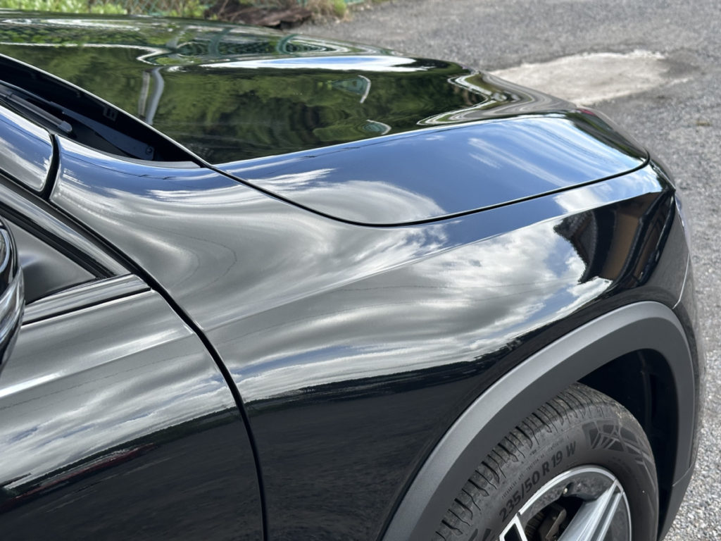 ベンツ・GLB・セラミックプロイオン2レイヤ-トップコート施工!!!窓枠カーラッピング!!!