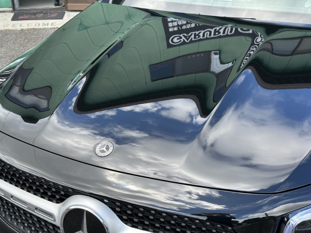 ベンツ・GLB・セラミックプロイオン2レイヤ-トップコート施工!!!窓枠カーラッピング!!!