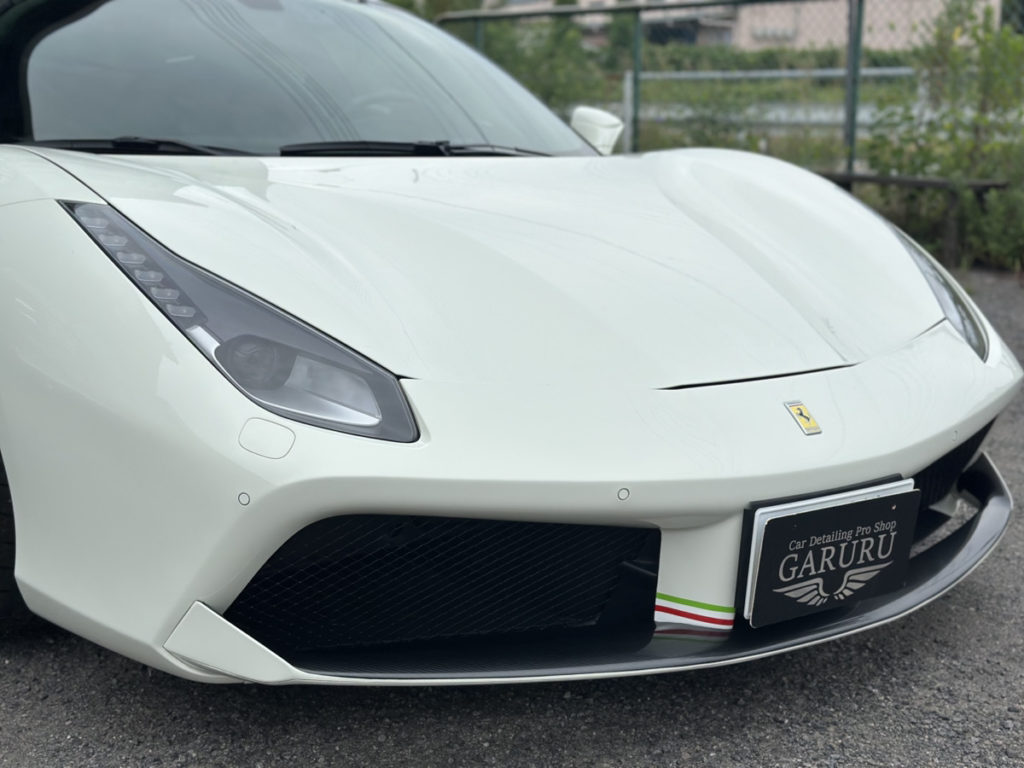 フェラーリ488GTB・ダッシュボード・アルカンターラ内装張替え・カーボン調プロテクションフィルム施工!!!