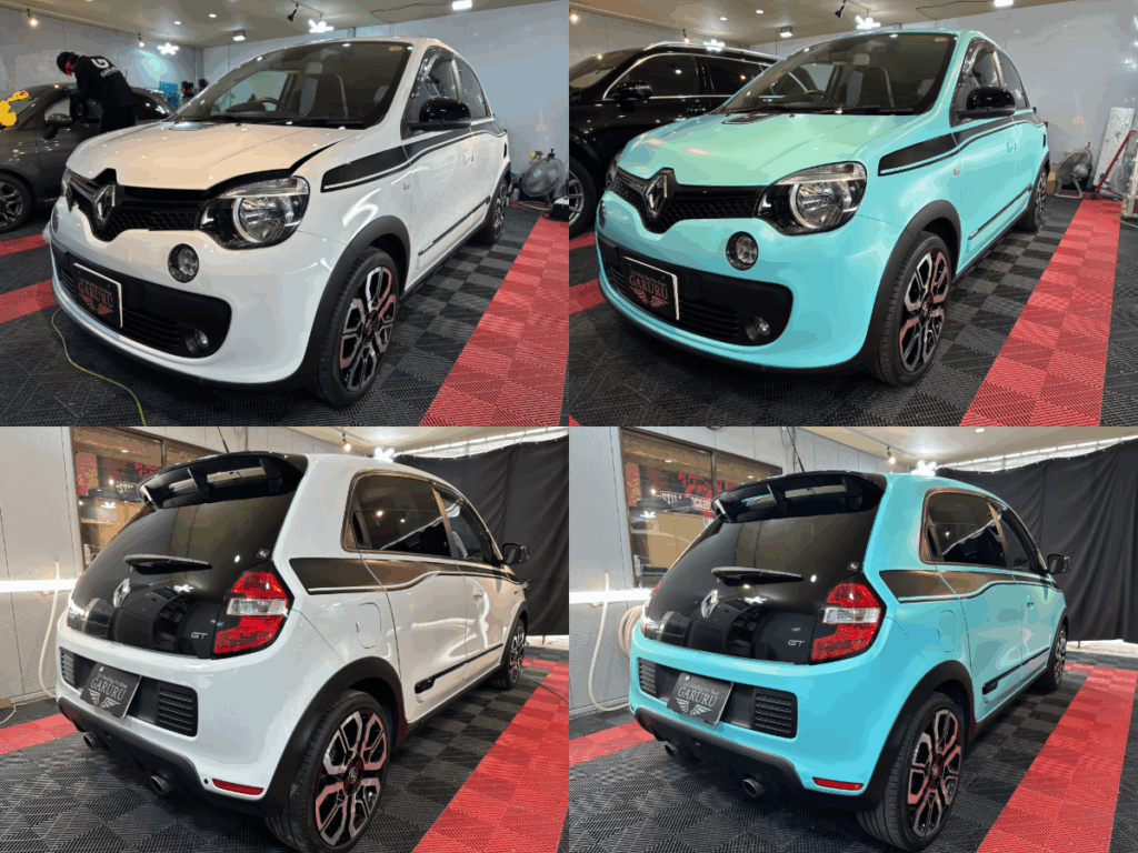 ルノー・トゥインゴGT・３M社製・カラーチェンジ・カーラッピング施工！！！