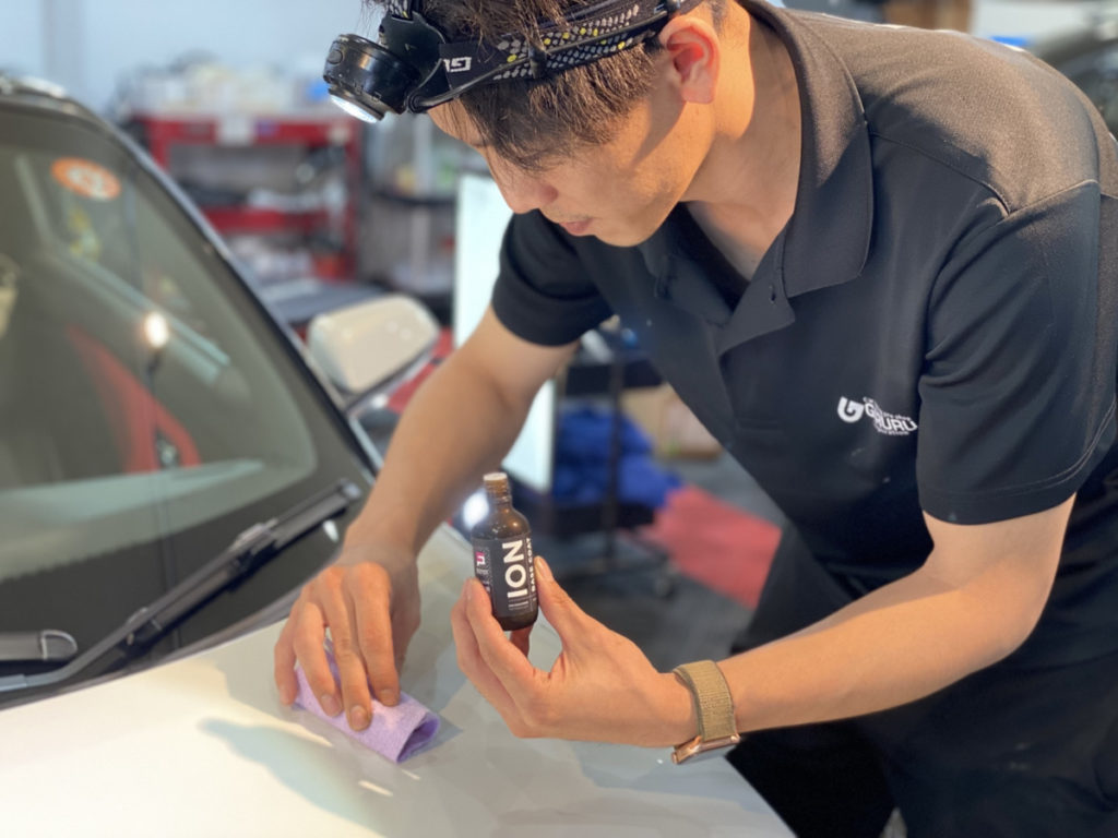 ホンダ・S660・セラミックプロイオン2レイヤ－トップコート施工・ヘッドライト・プロテクションフィルム施工！！！