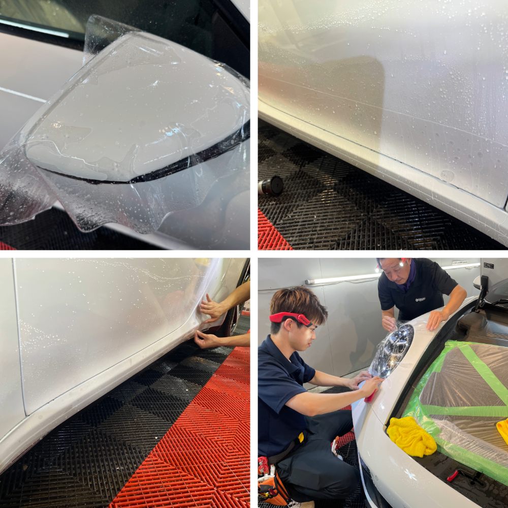 ポルシェ・911・カレラS・セラミックプロイオン2レイヤ－トップコート施工・[KAVACA・ION」フロントセットプロテクションフィルム施工！！！