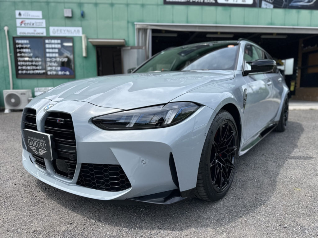 BMW・M3ツーリング・ファインラボ・セラミックコーティングウルトラ＋トップコート施工・部分プロテクションフィルム施工！！！
