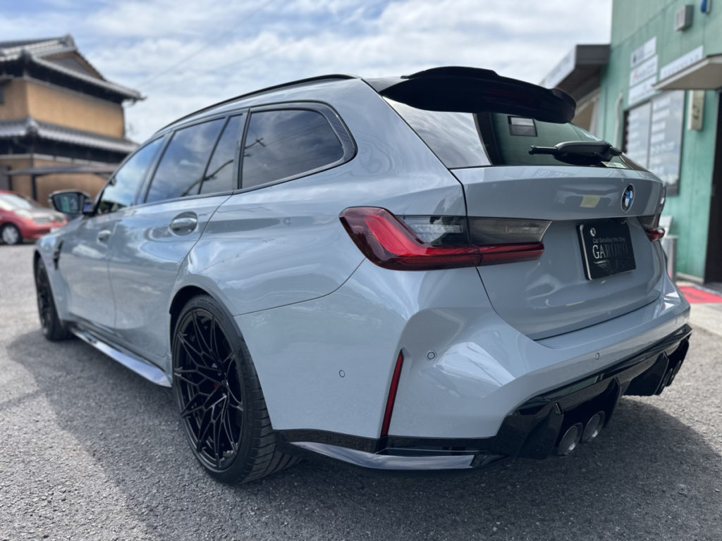 BMW・M3ツーリング・ファインラボ・セラミックコーティングウルトラ＋トップコート施工・部分プロテクションフィルム施工！！！