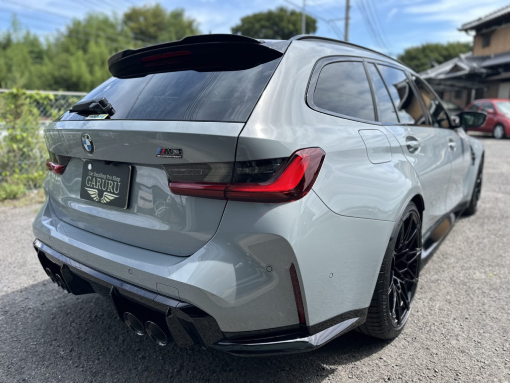 BMW・M3ツーリング・ファインラボ・セラミックコーティングウルトラ＋トップコート施工・部分プロテクションフィルム施工！！！
