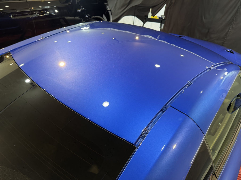 ニッサン・GT-R・ルーフ、ボンネットカーボン調プロテクションフィルム施工！！！