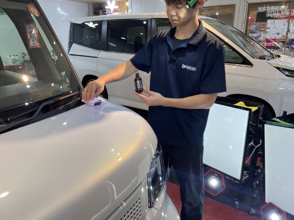 ホンダ・N-BOX・セラミックプロイオン2レイヤ-トップコート施工!!!