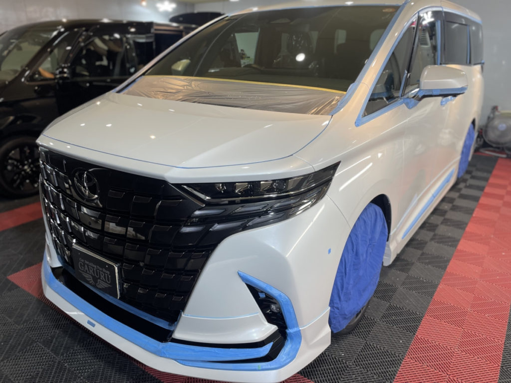 トヨタ・アルファード・セラミックプロイオン2レイヤ-トップコート施工!!!