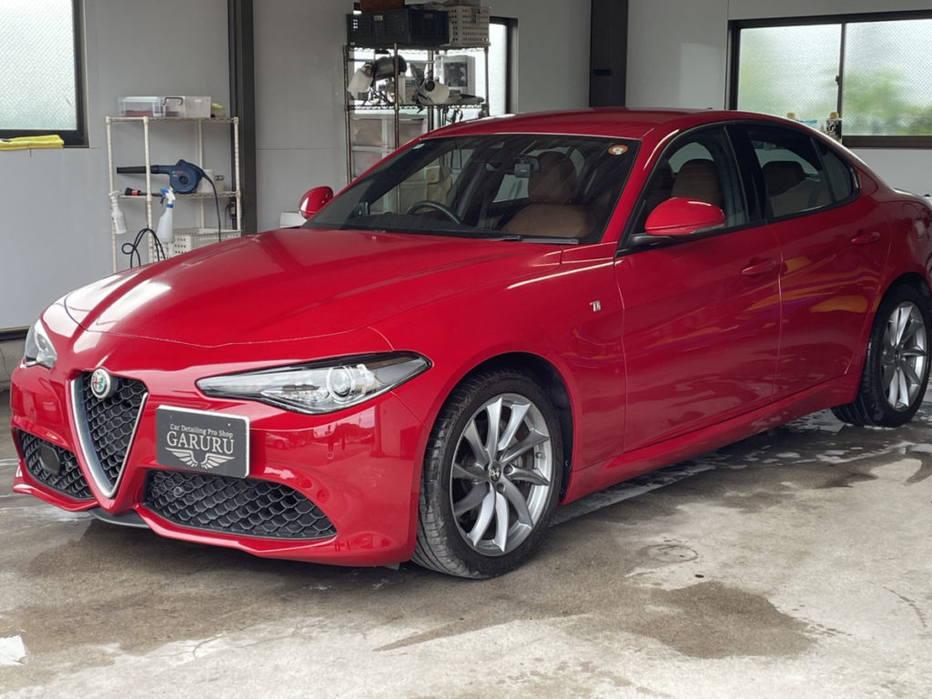 アルファロメオ・ジュリア・ファインラボ・セラミックコーティング・バージョンⅢ施工!!!