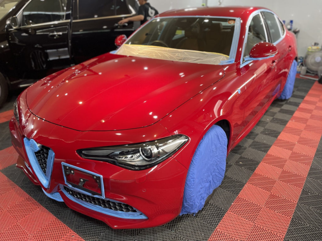 アルファロメオ・ジュリア・ファインラボ・セラミックコーティング・バージョンⅢ施工!!!