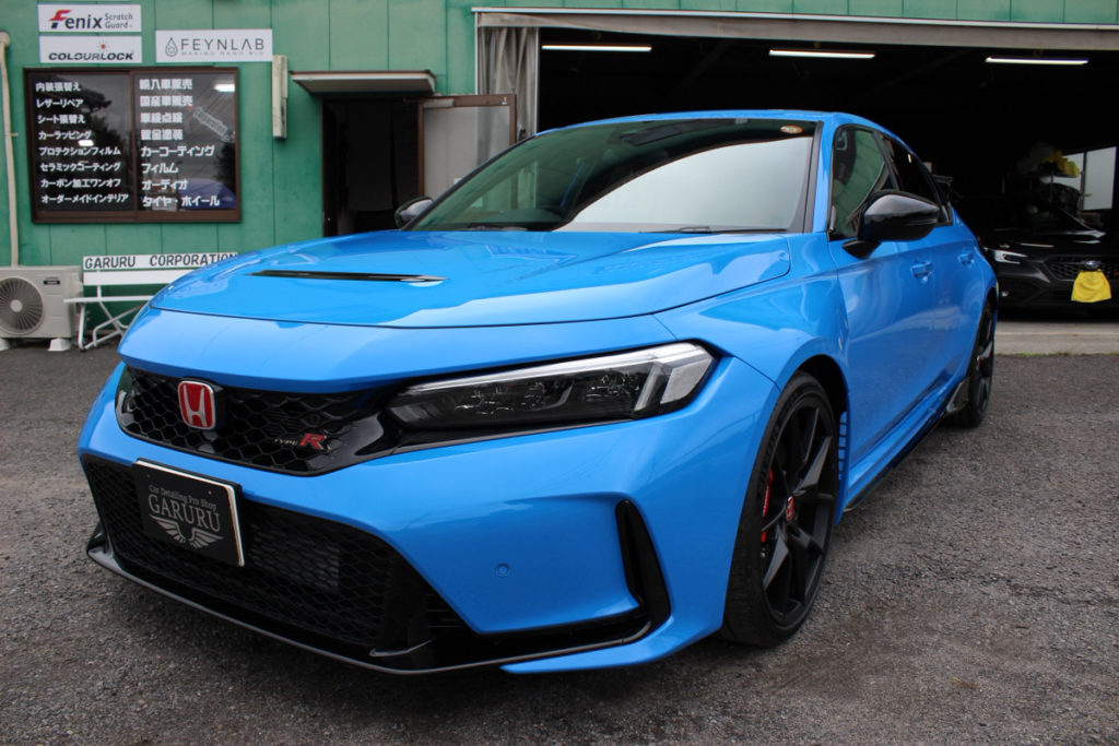 シビック・typeR・セラミックプロイオン2レイヤ－トップコート施工・フロントフル・プロテクションフィルム施工！！！