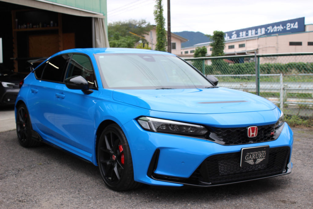 シビック・typeR・セラミックプロイオン2レイヤ－トップコート施工・フロントフル・プロテクションフィルム施工！！！