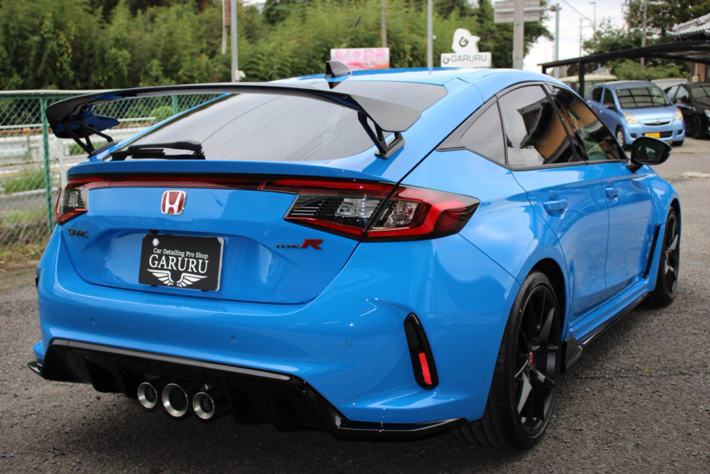 シビック・typeR・セラミックプロイオン2レイヤ－トップコート施工・フロントフル・プロテクションフィルム施工！！！