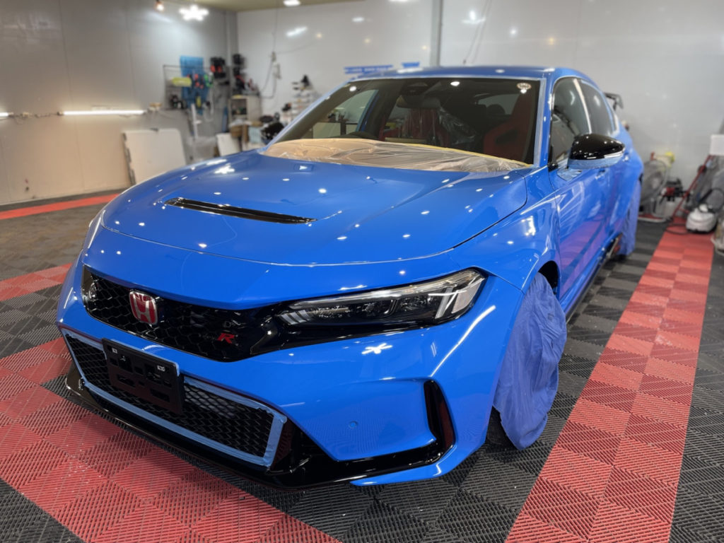 シビック・typeR・セラミックプロイオン2レイヤ－トップコート施工・フロントフル・プロテクションフィルム施工！！！