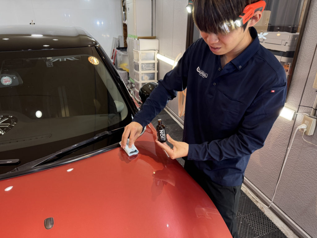 ミニ・クラブマン・セラミックプロイオン2レイヤ－トップコート施工・グリルラッピング施工！！！