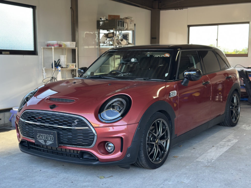 ミニ・クラブマン・セラミックプロイオン2レイヤ－トップコート施工・グリルラッピング施工！！！