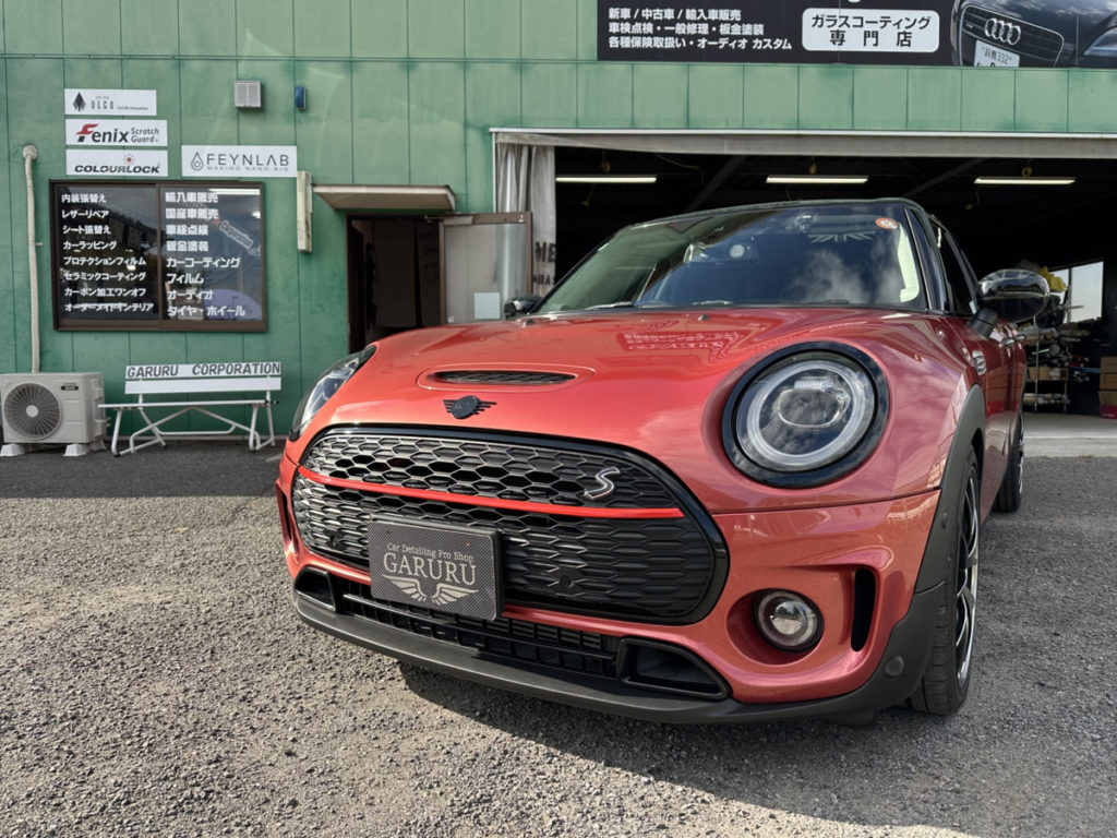 ミニ・クラブマン・セラミックプロイオン2レイヤ－トップコート施工・グリルラッピング施工！！！