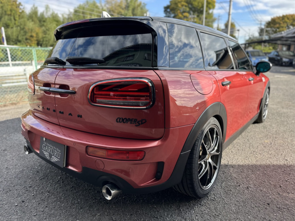 ミニ・クラブマン・セラミックプロイオン2レイヤ－トップコート施工・グリルラッピング施工！！！