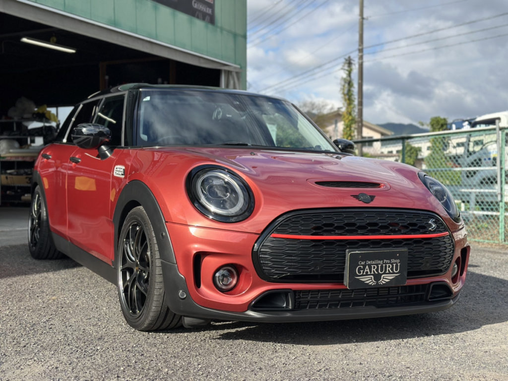 ミニ・クラブマン・セラミックプロイオン2レイヤ－トップコート施工・グリルラッピング施工！！！