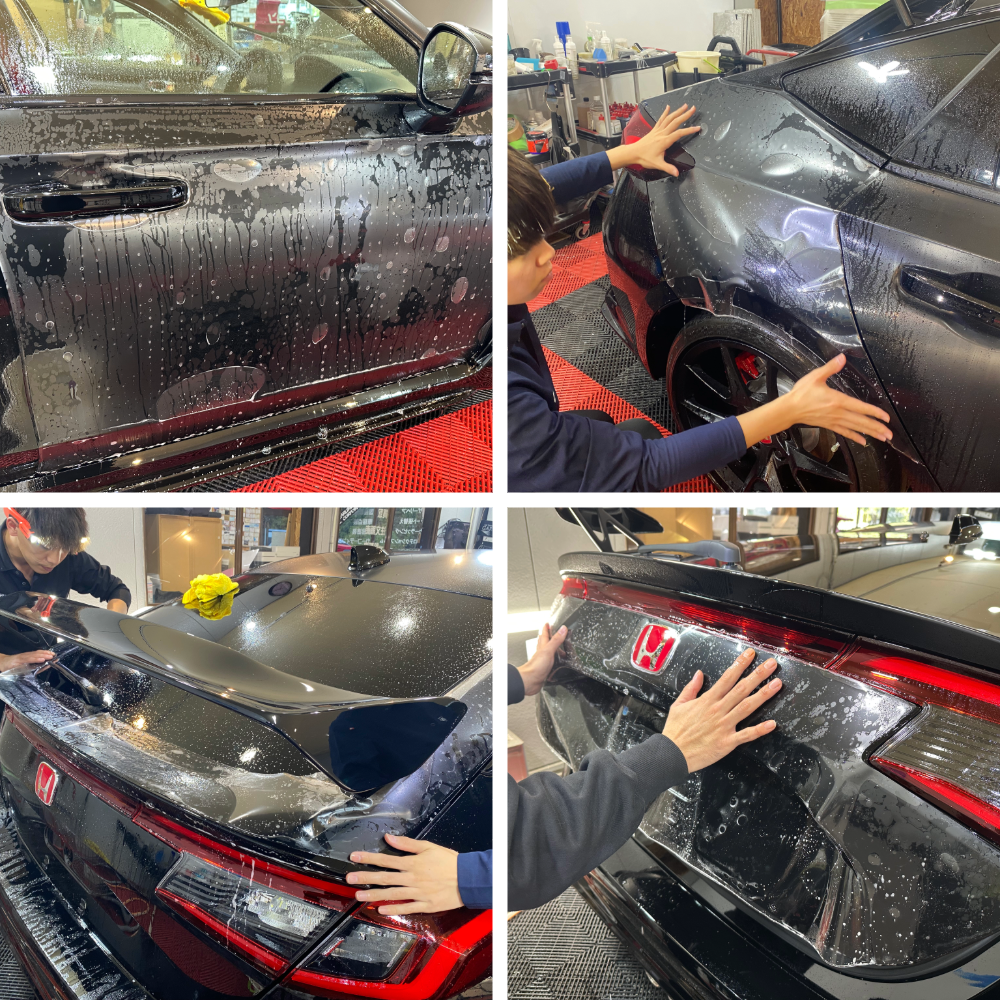 ホンダ・シビックtypeR・フルボディマット・プロテクションフィルム施工！！！