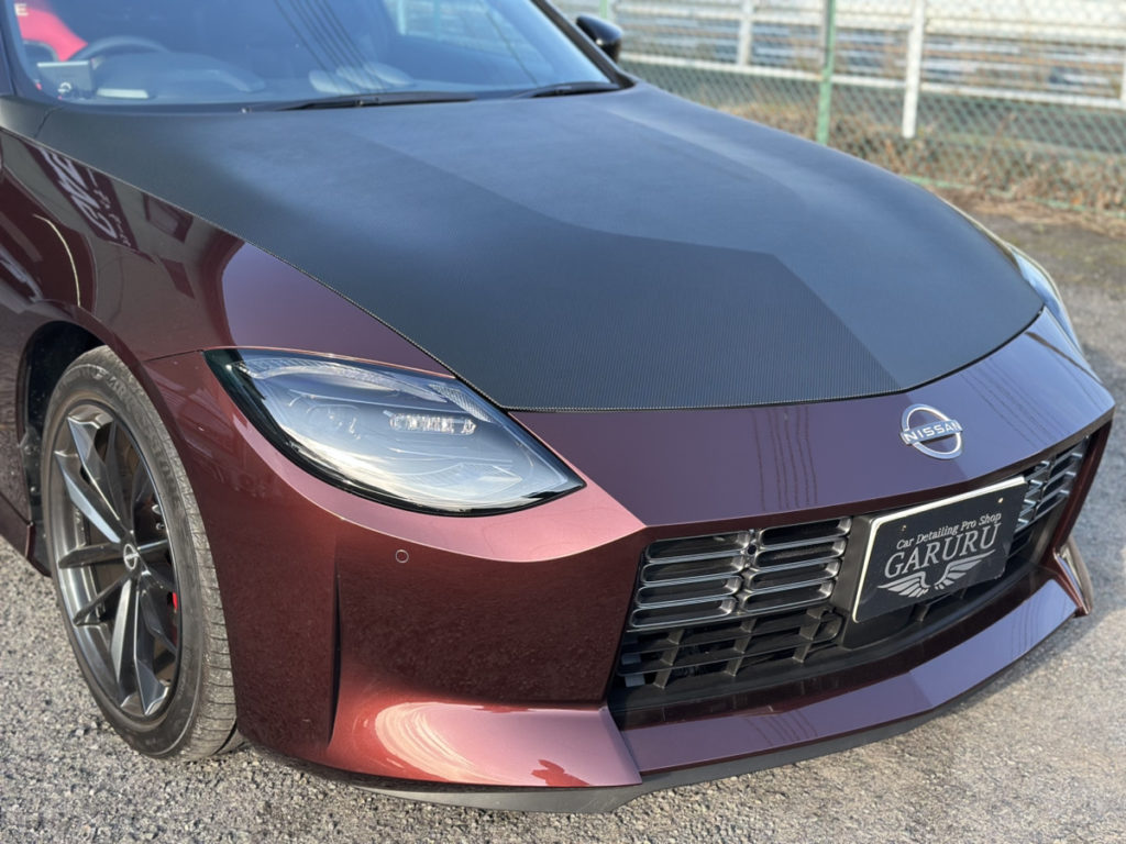 ニッサン・フェアレディRZ34・ルーフラッピング・ボンネットラッピング施工！！！