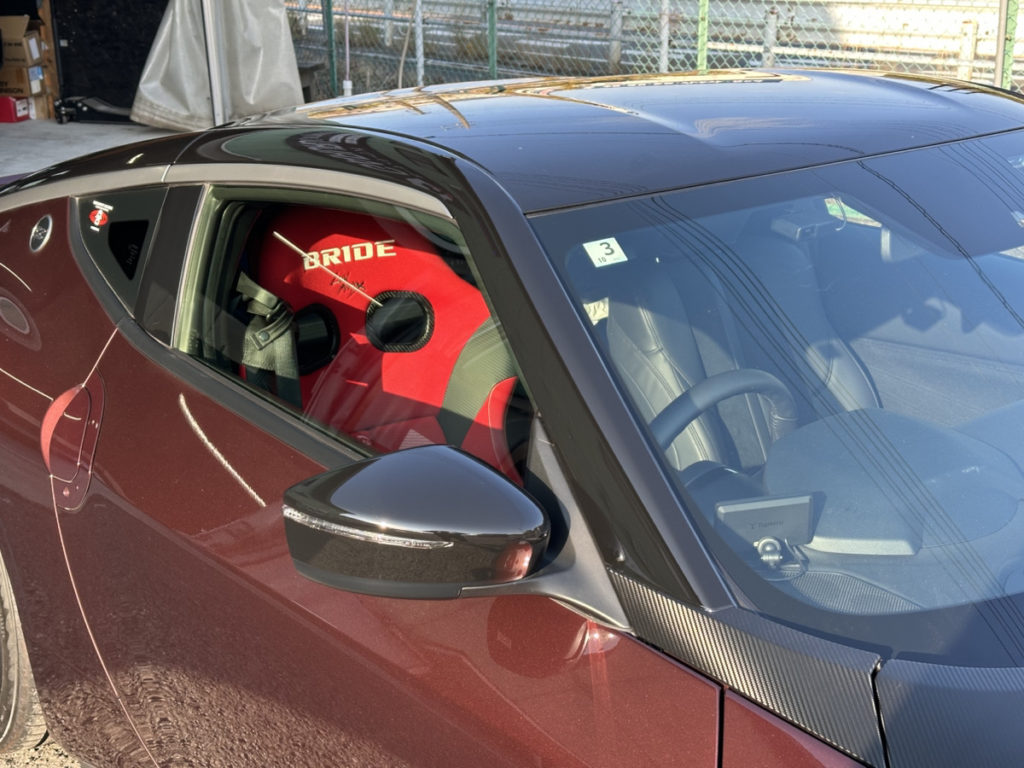 ニッサン・フェアレディRZ34・ルーフラッピング・ボンネットラッピング施工！！！