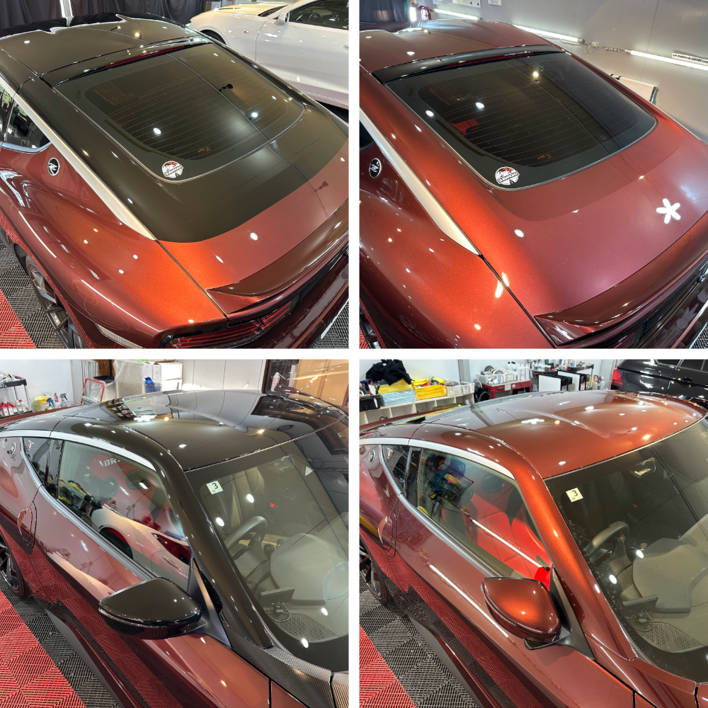 ニッサン・フェアレディRZ34・ルーフラッピング・ボンネットラッピング施工！！！