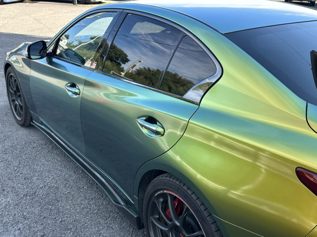 ニッサン・スカイライン400R・カラーチェンジラッピング施工!!!