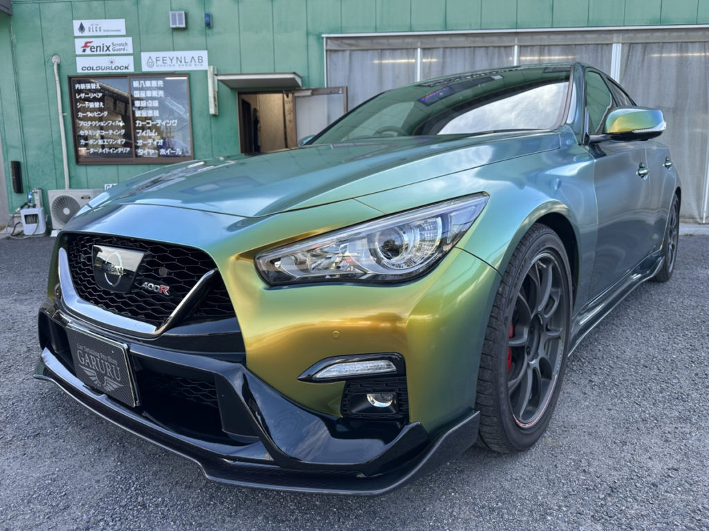 ニッサン・スカイライン400R・カラーチェンジラッピング施工!!!