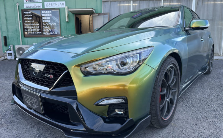 ニッサン・スカイライン400R・カラーチェンジラッピング施工！！！