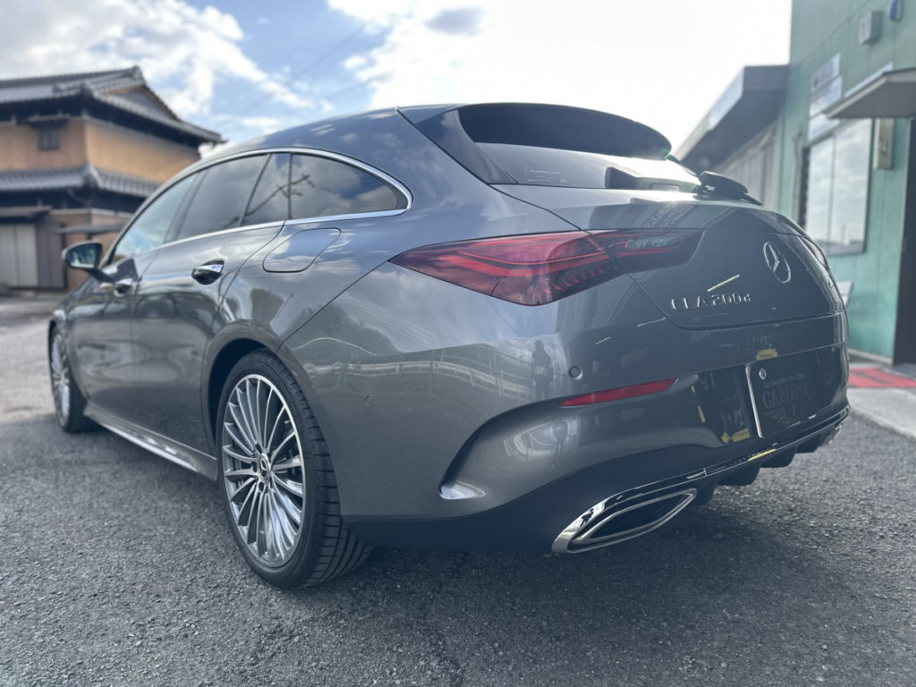ベンツ・CLA200ｄ・セラミックプロイオン2レイヤ－トップコート施工・ヘッドライト・プロテクションフィルム施工！！！
