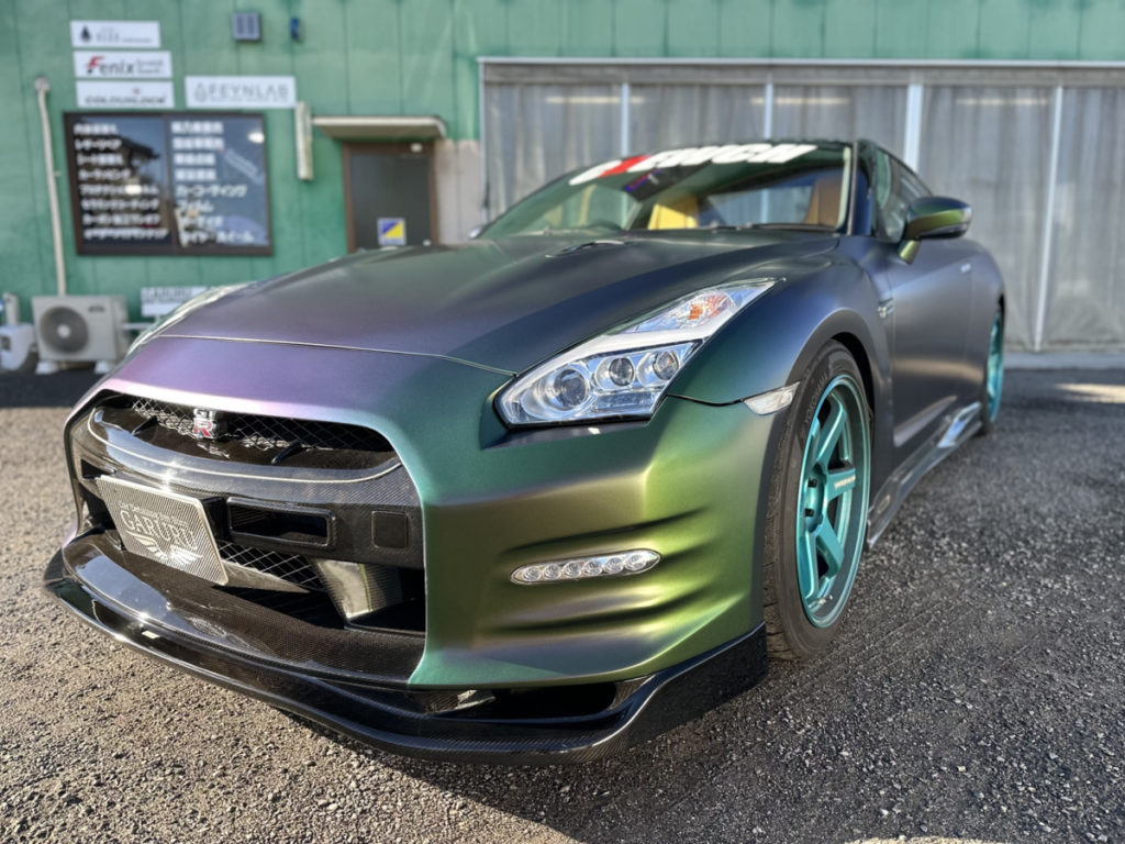 ニッサン・35GT-R・カラーチェンジラッピング施工・東京オートサロン出店車両！！！