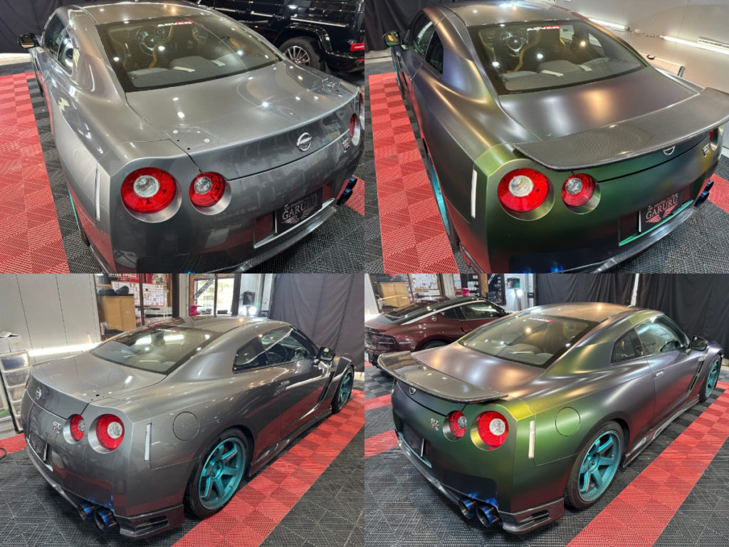 ニッサン・35GT-R・カラーチェンジラッピング施工・東京オートサロン出店車両！！！