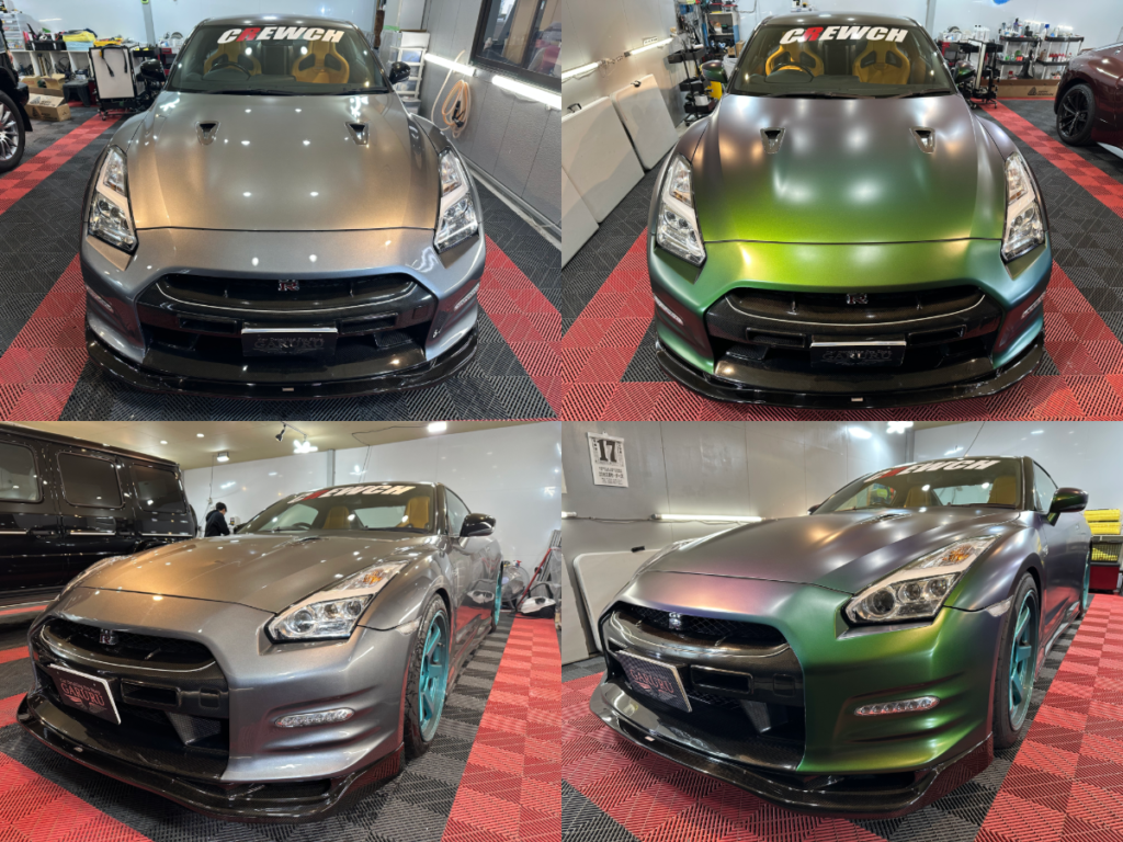 ニッサン・35GT-R・カラーチェンジラッピング施工・東京オートサロン出店車両！！！