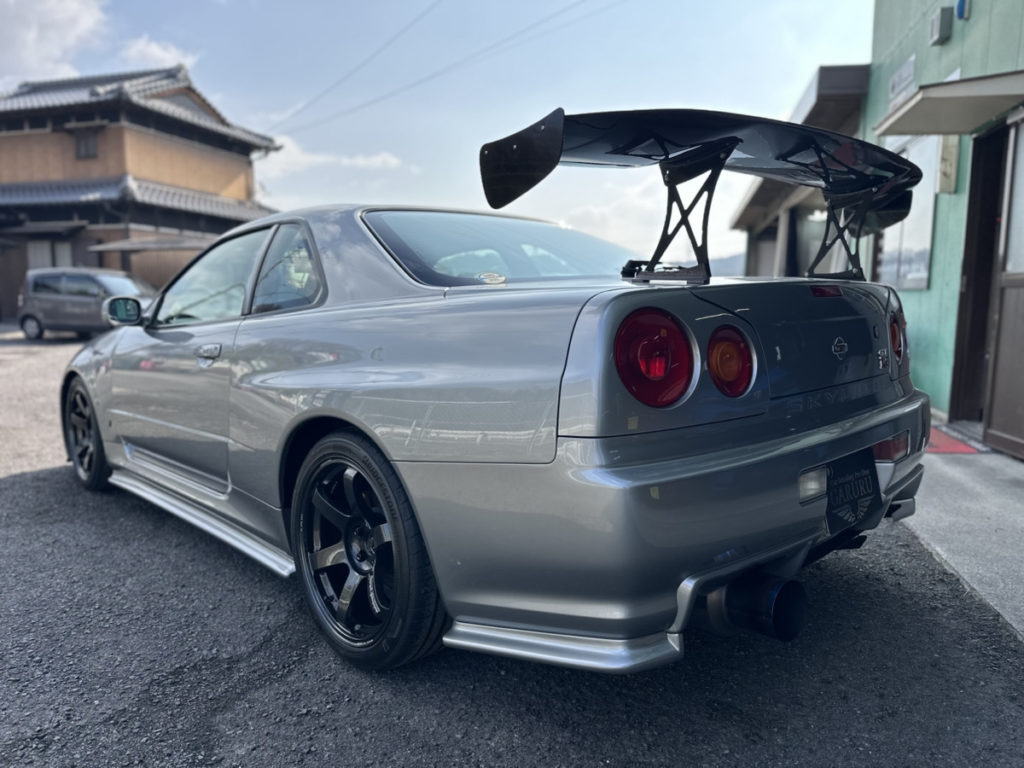 ニッサン・GT-R34・セラミックプロイオン2レイヤ－トップコート施工・フロントセットプロテクションフィルム施工！！！