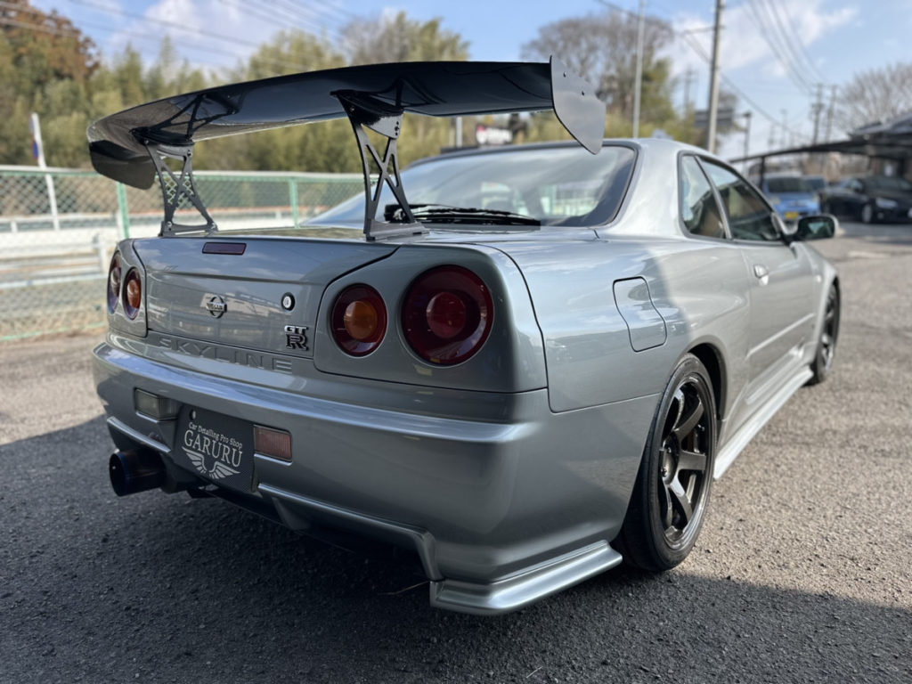 ニッサン・GT-R34・セラミックプロイオン2レイヤ－トップコート施工・フロントセットプロテクションフィルム施工！！！