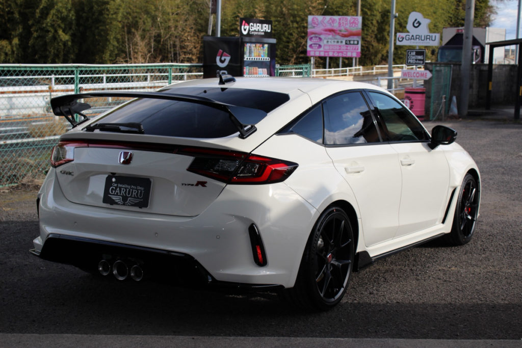 ホンダ・シビックタイプR・セラミックプロイオン2レイヤ－トップコート施工・ヘッドライト・プロテクションフィルム施工！！！