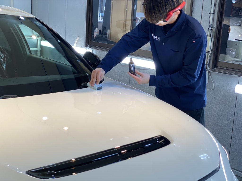 ホンダ・シビックタイプR・セラミックプロイオン2レイヤ－トップコート施工・ヘッドライト・プロテクションフィルム施工！！！