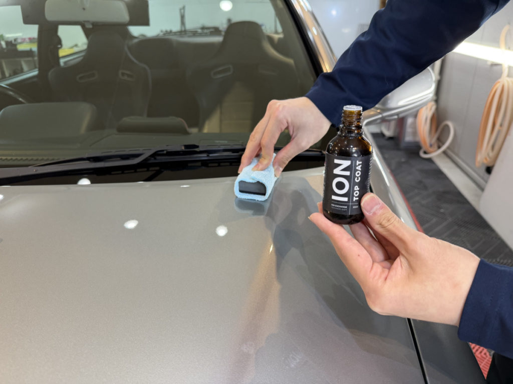 ニッサン・GT-R34・セラミックプロイオン2レイヤ－トップコート施工・フロントセットプロテクションフィルム施工！！！