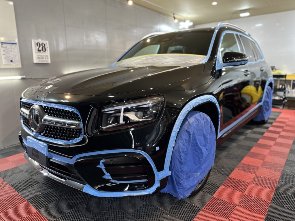 ベンツ・GLB200D・セラミックイオン2レイヤ-トップコート施工!!!