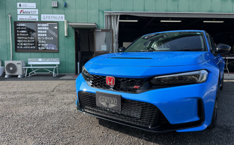 ホンダ・シビックタイプR・セラミックプロION２レイヤ－トップコート施工・フロントセットプロテクションフィルム施工！！！