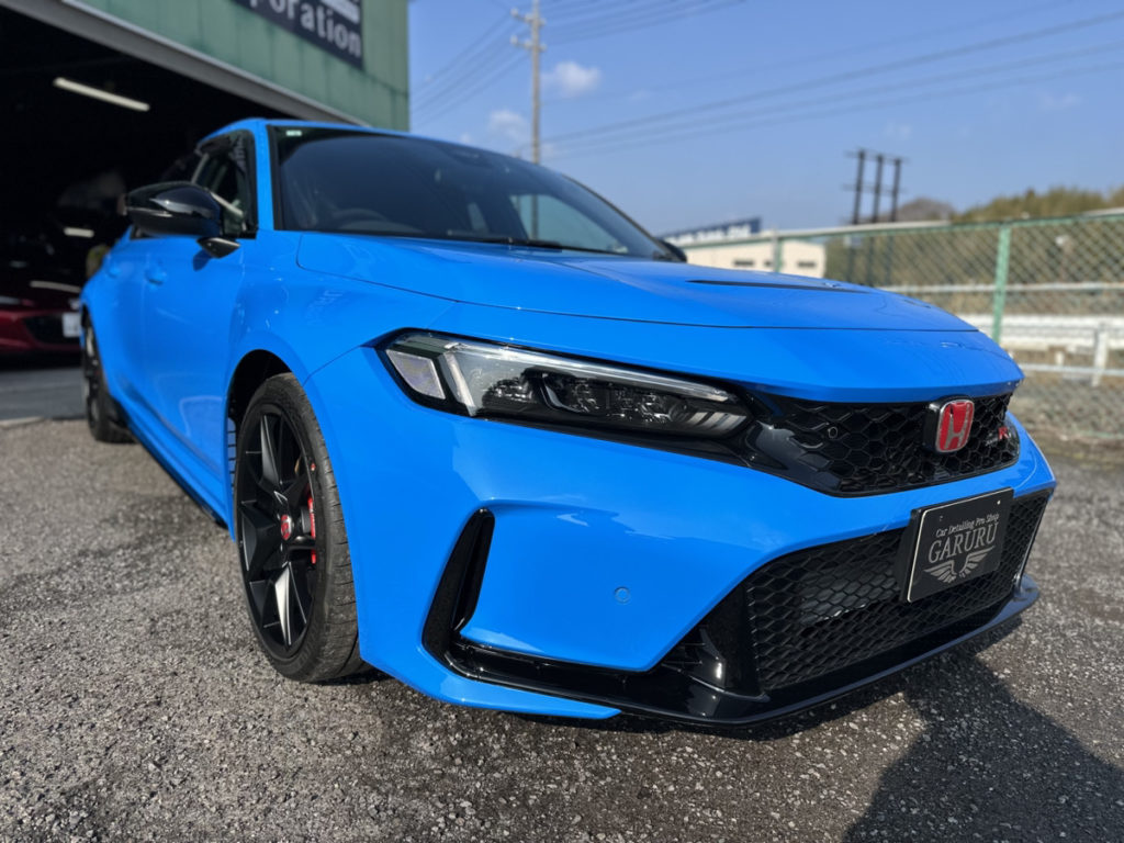 ホンダ・シビックタイプR・セラミックプロION２レイヤ－トップコート施工・フロントセットプロテクションフィルム施工！！！