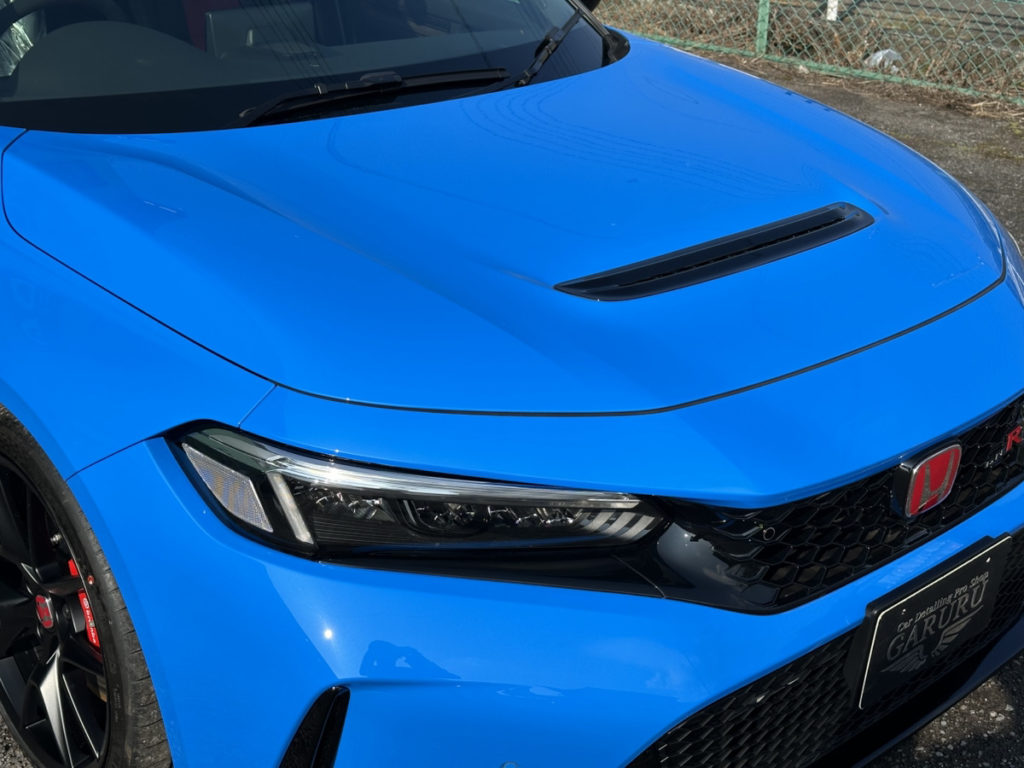 ホンダ・シビックタイプR・セラミックプロION２レイヤ－トップコート施工・フロントセットプロテクションフィルム施工！！！