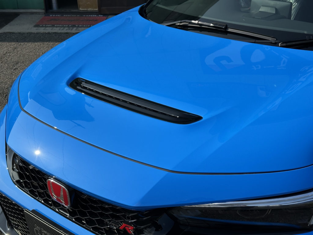 ホンダ・シビックタイプR・セラミックプロION２レイヤ－トップコート施工・フロントセットプロテクションフィルム施工！！！